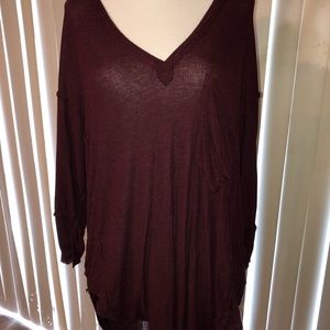 FINAL PRICE REDUCTION Long sleeve burgundy